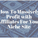 How To Massively Profit with Affiliates For Your Niche Site